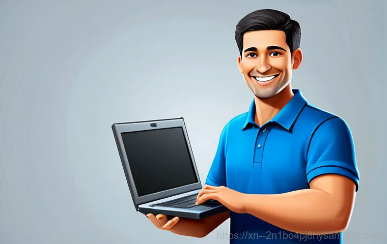 남가좌동 컴퓨터멈춤 - "A modern computer repair shop with a clean workbench, featuring a technician in a professional unif...