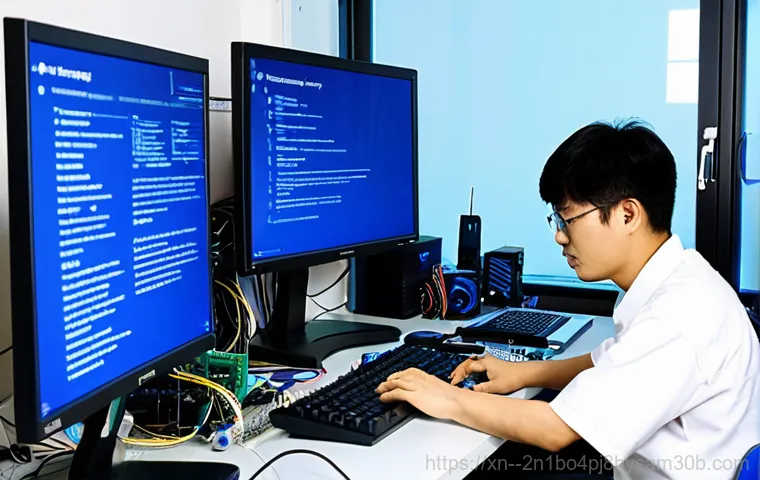쌍림동 DEVICE_DRIVER_MISMATCH - **Prompt:** A friendly computer technician, "Dongnehyung Computer," assisting an elderly woman with ...