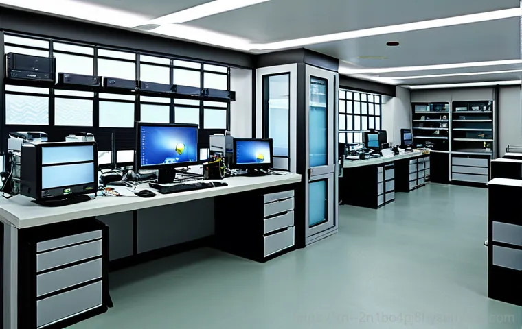 신대방 f4키 누르라고 할때 - **Prompt:** A friendly computer repair technician, wearing a professional uniform, assisting a custo...