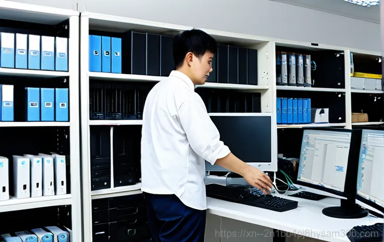 운니동 컴퓨터업그레이드 - Computer Upgrade at Home**

"A friendly computer technician, fully clothed in a professional uniform...
