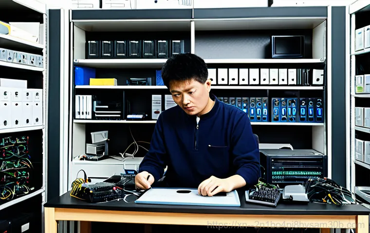 평동 KERNEL_DATA_INPAGE_ERROR - **Prompt:** A friendly computer repair technician, fully clothed in professional attire, assisting a...