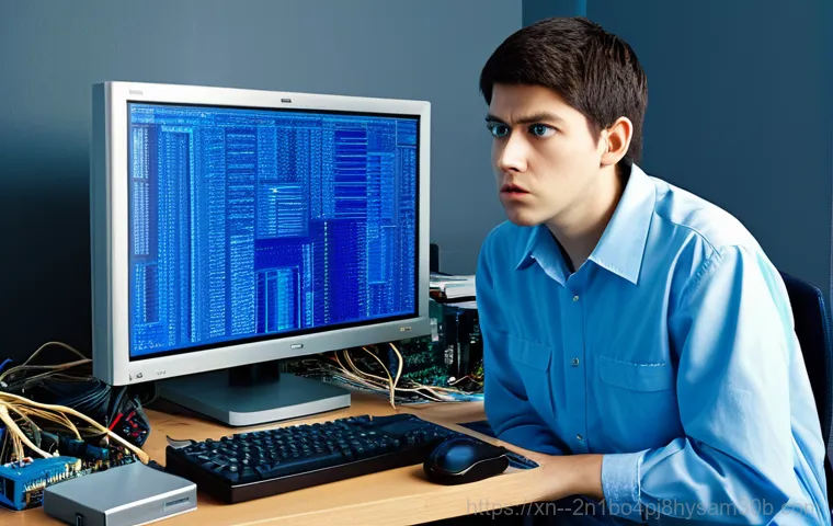 만리동 PFN_LIST_CORRUPT - **Prompt:** Computer repair shop interior, showcasing a technician repairing a RAM module, fully clo...