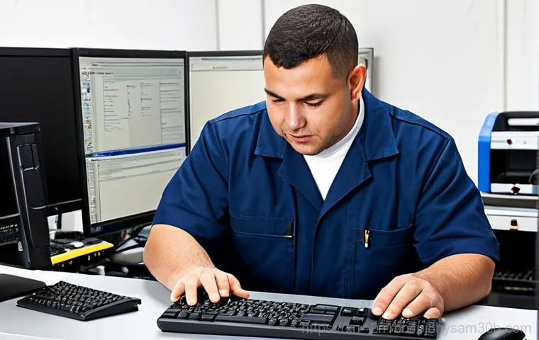 익선동 STATUS_DISK_NOT_INITIALIZED - Troubleshooting at Home**

"A person carefully checking computer cables behind a desktop PC in a bri...