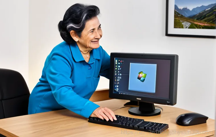 대자동 MULTIPLE_IRP_COMPLETE_REQUESTS - **Prompt:** A computer technician in a clean, well-lit office environment, diagnosing a computer dis...