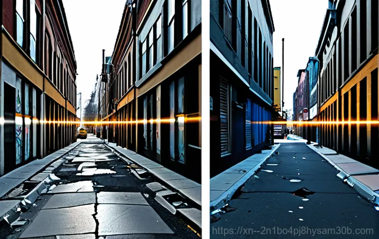염리동 입력신호가 없습니다 - A sleek, futuristic smart city, illuminated by glowing data streams and interconnected digital inter...