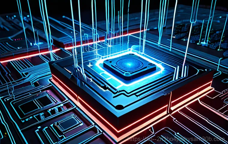 신원동 STATUS_KERNEL_STACK_CORRUPTION - **Image Prompt 1: The Shattered Digital Core**
    A highly detailed, cinematic shot of a computer m...