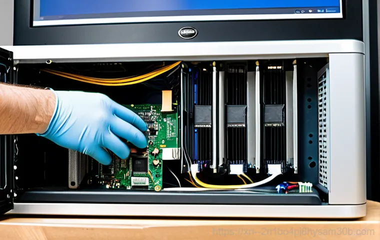 답십리동 VIDEO_TDR_FAILURE - **Prompt:** An extreme close-up, almost microscopic view, inside a high-performance gaming PC, focus...