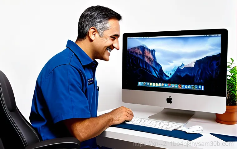 지영동 아이맥 판매 및 수리 - **Image Prompt 2: Precision and Expertise in iMac Repair**
    A close-up, high-resolution shot focu...