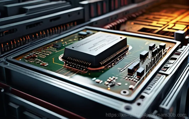 신교동 STATUS_MEMORY_ACCESS_DENIED - The Silent Scream of Data Loss**
A cinematic, high-resolution photographic rendering depicting a per...