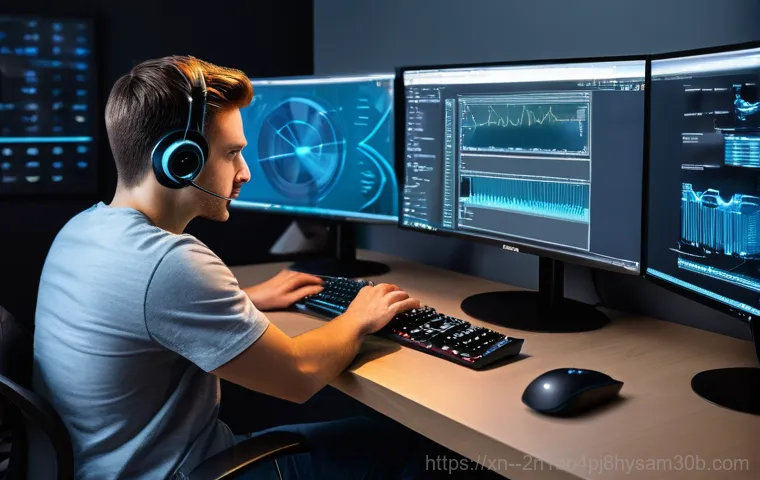 숭인동 STATUS_KERNEL_DATA_CORRUPTION - A professional-looking person, mid-thirties, dressed in business casual attire, is seated at a moder...