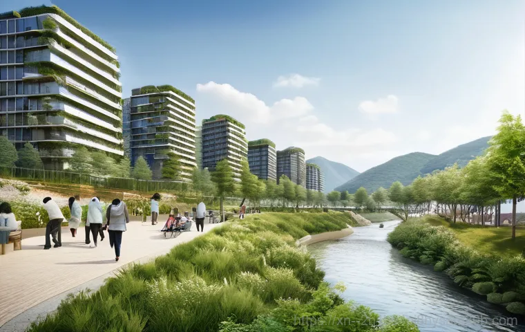 중화동 STATUS_UNSUCCESSFUL - A detailed street-level view of the "Riversun SK View Lotte Castle" apartment complex in Junghwa-don...