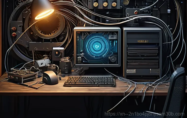 중앙동 HARDWARE_INTERRUPT_STORM - **Prompt:** A person, wearing a simple long-sleeved shirt and trousers, is carefully examining the b...