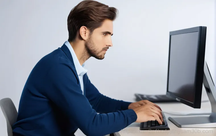 창신동 BOOTMGR is Compressed - **Prompt:** A young adult, casually dressed in a comfortable shirt and jeans, sitting at a desk in a...