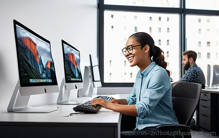 소하동 해킨토시 재설치 포맷  초기화 - A focused and diligent person, gender-neutral, is seen carefully performing a backup and preparing a...
