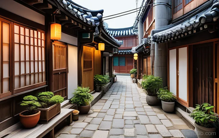 삼청동 STATUS_STACK_UNDERFLOW - **Prompt 2: Samcheongdong's Evolving Streetscape: A Blend of Eras**
    A high-definition, realistic...