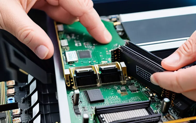 신천동 VGA조립 및 교체수리 - **Prompt 2: A computer repair technician, male or female, wearing a clean, light-colored uniform or ...