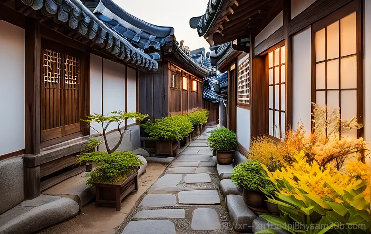 익선동 NTFS_FILE_SYSTEM - Image Prompt 1: Ikseondong's Timeless Alleyways**