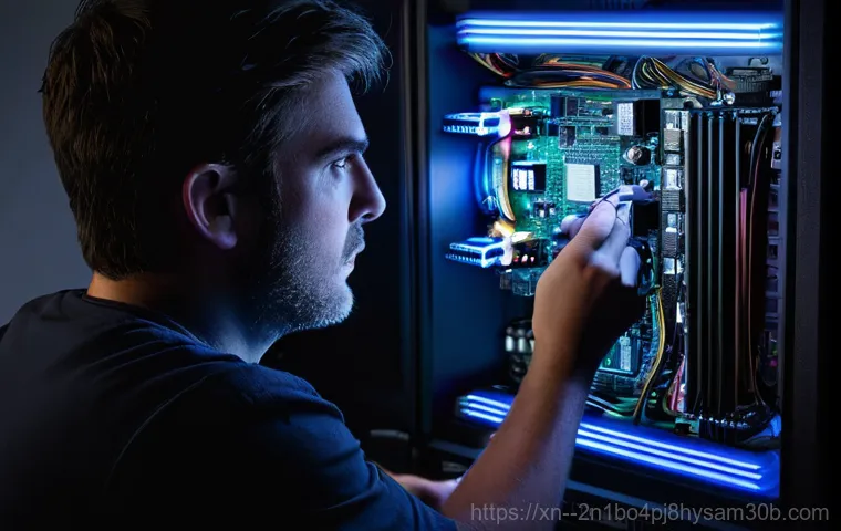 현석동 STATUS_KERNEL_DISK_ERROR - **Prompt 1: Blue Screen Panic**
    A young adult, gender-neutral, with a look of intense frustratio...