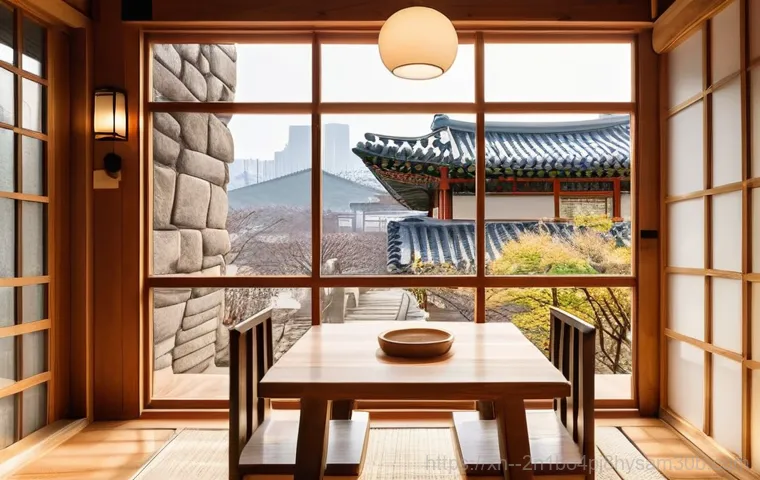 운니동 STATUS_STACK_OVERFLOW - **Unni-dong's Timeless Hanok Alley in Autumn**
    A serene, cinematic shot of a narrow, winding all...