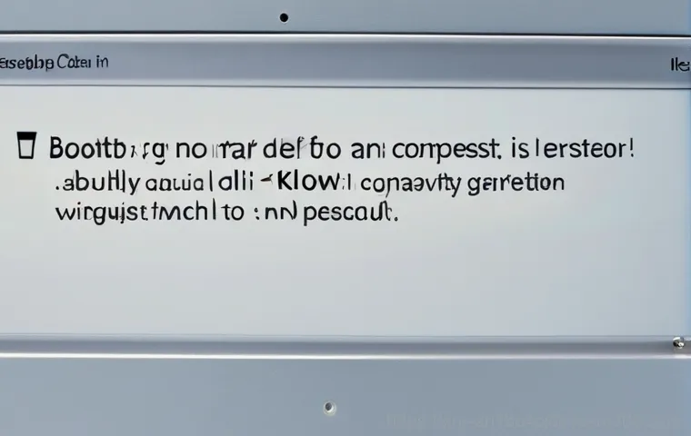 용답동 BOOTMGR is Compressed - Prompt 1: The Frustration of a Compressed Boot Manager**