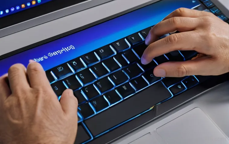 우면동 all boot options are tried - A close-up shot of a modern Samsung Galaxy Book laptop screen displaying the stark white text "All b...