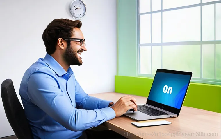 동대문 노트북 laptop 출장방문수리점 - **Prompt 2:** Inside a bright, organized home office or living room. A friendly and professional lap...