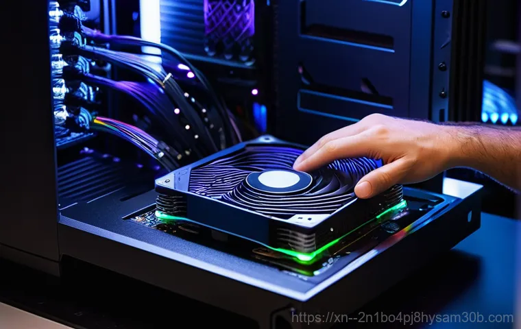 합동 컴퓨터 desktop 출장방문수리점 - A split image depicting a user's computer repair journey. On the left, a frustrated young man, dress...
