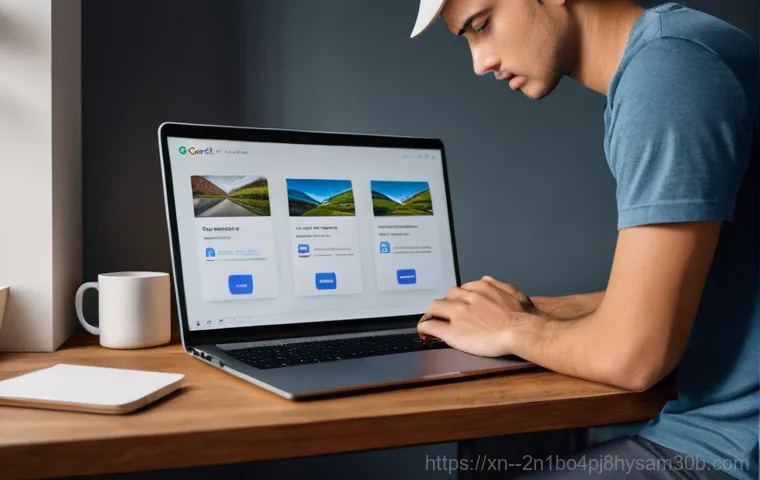 북면 윈도우10 windows10 재설치 포맷  초기화 - A young adult, wearing a comfortable long-sleeved shirt and jeans, sitting in front of a modern lapt...