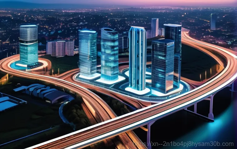 구로동 STATUS_NO_MEMORY - **Prompt:** A dynamic, wide shot of the Guro-dong Digital Complex, showcasing sleek, contemporary IT...