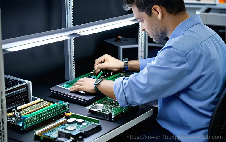 당산동 워크스테이션출장방문수리점 - **Prompt 1: Frustration to Relief - On-Site Workstation Repair**
    A professional in their late 30...