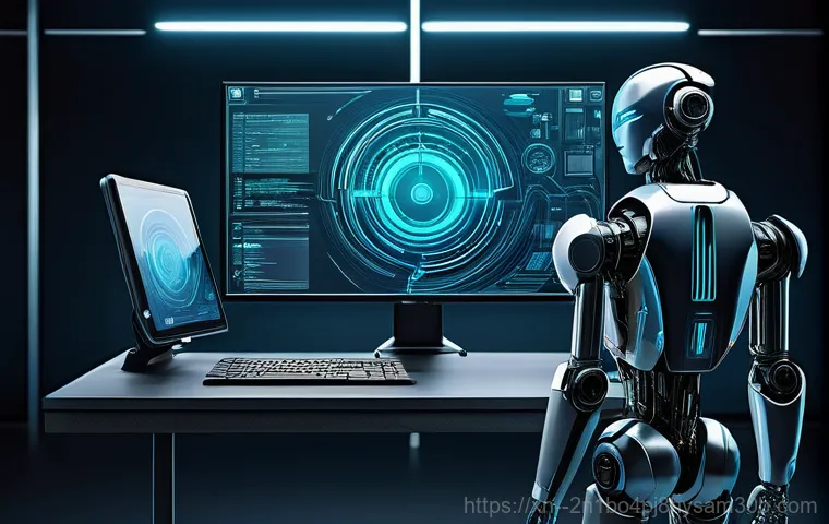 화전동 DEVICE_DRIVER_MISMATCH - **Prompt:** A young adult, looking surprised and slightly frustrated, sits in front of a desktop com...