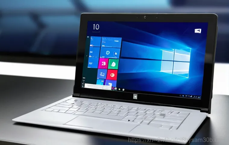 당주동 윈도우8 windows8 재설치 포맷  초기화 - **Prompt:** A person (adult, wearing casual, modest clothing) looking frustrated at an old desktop c...