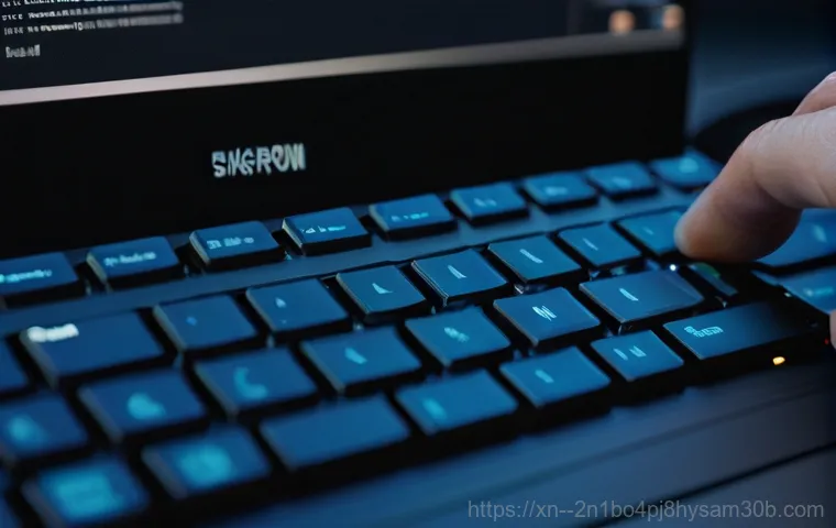 백석동 STATUS_DEVICE_OFFLINE - **Prompt 2: Driver Update Scenario**
    A close-up shot of a person's hands operating a laptop keyb...