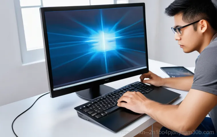 신사동 INTERNAL_POWER_ERROR - **Subject:** A detailed, well-lit close-up of the interior of a modern desktop computer, focusing on...