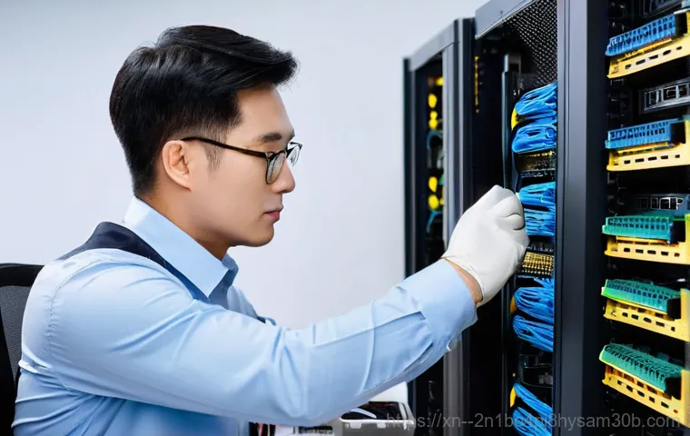 신평동 파일서버출장방문수리점 - **Image Prompt 1: Urgent Server Outage in an Office**
    A wide shot of a modern, well-lit office i...