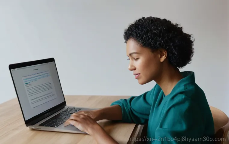 홍파동 macosX재설치 포맷  초기화 - A close-up shot of hands, gender-neutral, interacting with a MacBook Pro. The screen displays the ma...