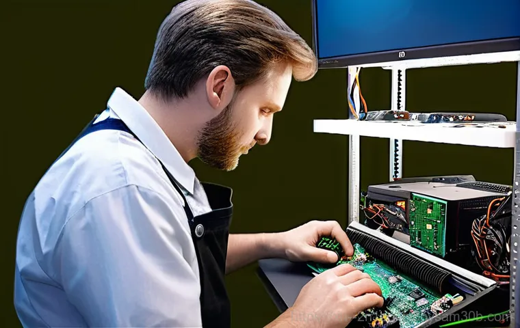 신대방 VGA조립 및 교체수리 - **Prompt 1: Graphics Card Failure and User Frustration**
    A young adult gamer, in their late twen...