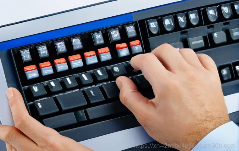 사근동 STATUS_KERNEL_MODE_EXCEPTION - **Image Prompt 2: Hardware Troubleshooting in Action**
    "A close-up shot of a pair of hands, wear...
