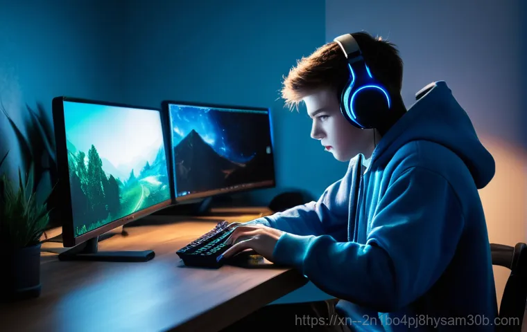 도척면 STATUS_FILE_NOT_FOUND - **Image Prompt 2:** A focused male web developer, in his early thirties, with short, neat hair and w...