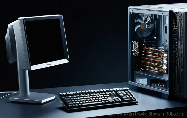 세곡동 STATUS_KERNEL_RESOURCE_ERROR - Blue Screen Troubleshooting in a Home Office**
    A detailed, realistic photograph from a slightly ...