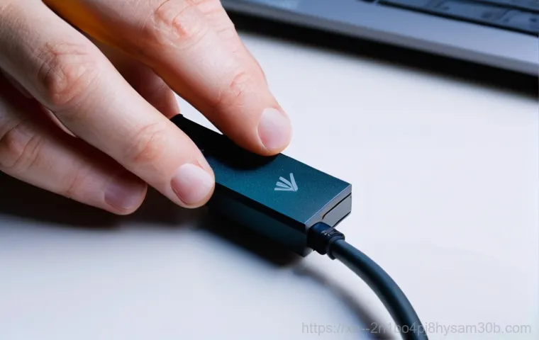 중앙동 STATUS_DEVICE_NOT_READY - **Image Prompt:** A person, visibly frustrated, is looking at a computer monitor displaying a "STATU...