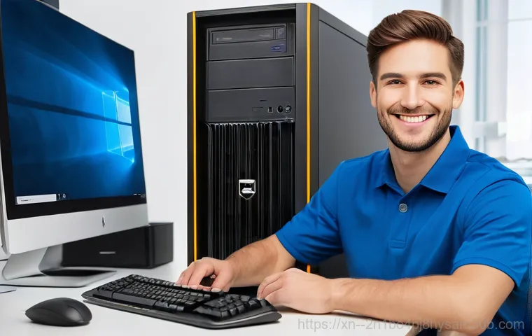 안국동 조립컴퓨터 pc 출장판매설치 - **Prompt 1: Expert Consultation for a Custom PC Build**
    "A bright and modern computer store, a f...