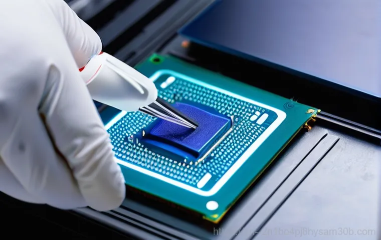 경운동 오버클럭 뚜따 - **Prompt:** A close-up, artistic shot of the interior of a high-performance desktop computer, focusi...
