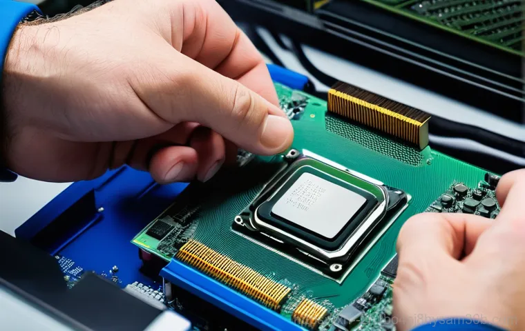 인헌동 워크스테이션출장방문수리점 - A highly skilled computer technician, dressed in a professional, clean work uniform, is meticulously...