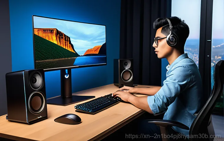 수유동 조립컴퓨터 pc 출장판매설치 - A professional and friendly computer technician, wearing a clean, branded polo shirt, is diligently ...