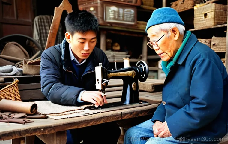 황학동 STATUS_PAGE_FAULT - **Prompt:** A vibrant scene capturing the "analog collision" in Hwanghak-dong. In the foreground, a ...