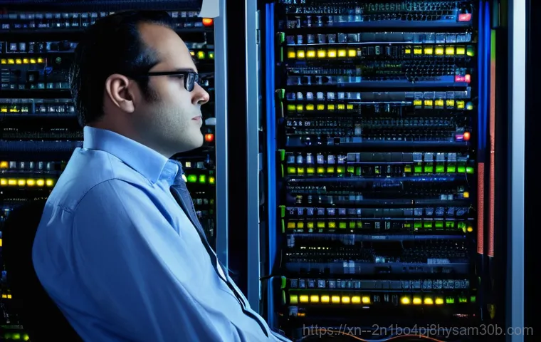 상면 부팅불가 - **Prompt 1: Troubleshooting Hardware Connection Failure**
    A tense IT engineer, in their late 30s...