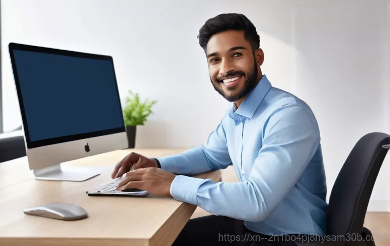수서동 STATUS_FILE_INVALID - **Prompt 2: Troubleshooting the "Sick" Computer**
    A person, aged 20-30, wearing neat, fully cove...