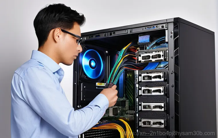 문원동 UNMOUNTABLE_BOOT_VOLUME - **Blue Screen of Panic:** A young professional, appearing visibly distressed and frustrated, sits at...