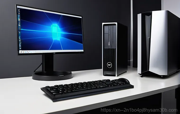 마천동 THREAD_STUCK_IN_DEVICE_DRIVER - **Prompt:** Close-up on the intricate details of computer hardware, focusing on a pair of gloved han...